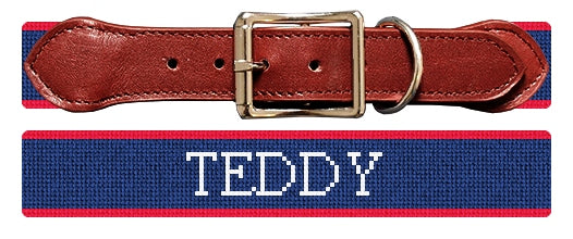Custom Needlepoint Dog Collar