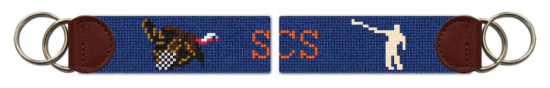 Custom Needlepoint Key Fob
