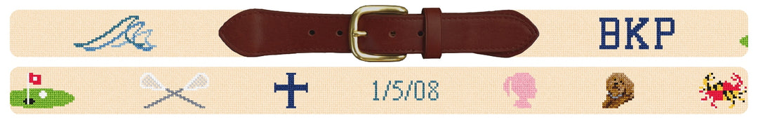 Custom Needlepoint Belt