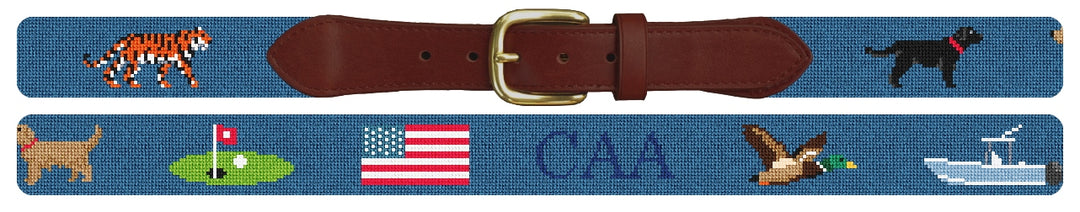 Custom Needlepoint Belt