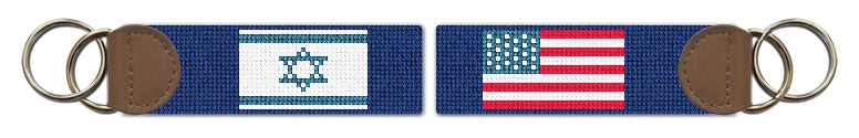 Custom Needlepoint Key Fob