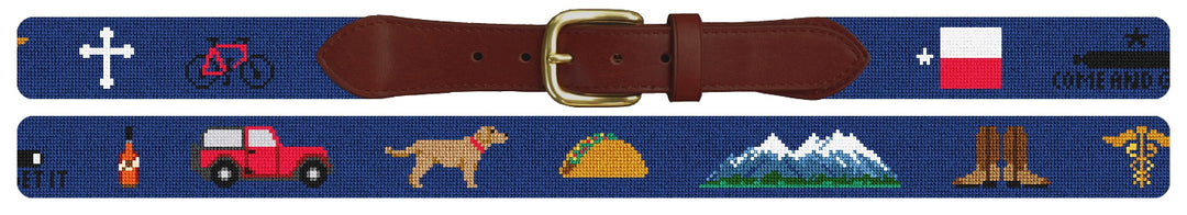 Custom Needlepoint Belt