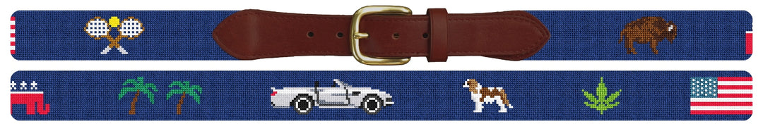 Custom Needlepoint Belt