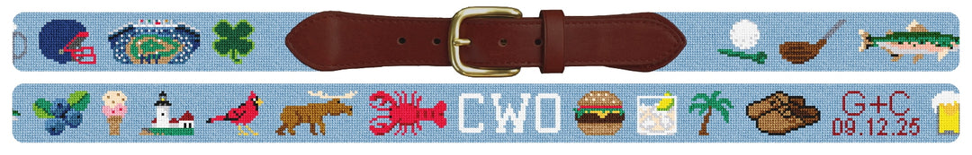 Custom Needlepoint Belt