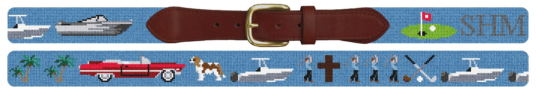Custom Needlepoint Belt