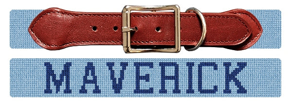 Custom Needlepoint Dog Collar