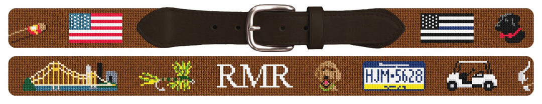 Custom Needlepoint Belt