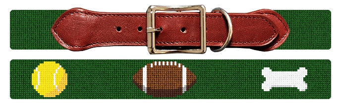 Custom Needlepoint Dog Collar