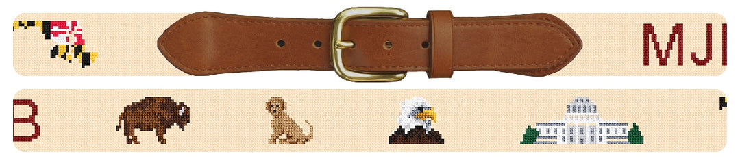Custom Needlepoint Belt