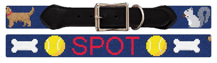 Custom Needlepoint Dog Collar