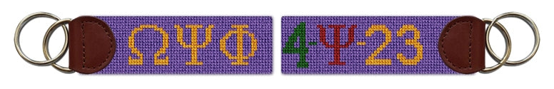 Custom Needlepoint Key Fob