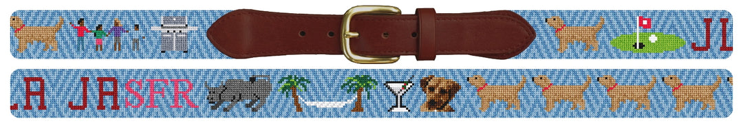 Custom Needlepoint Belt