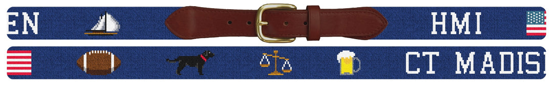 Custom Needlepoint Belt