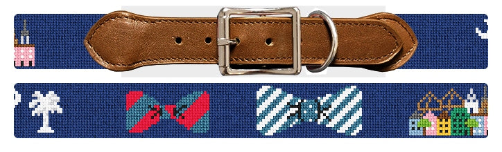 Custom Needlepoint Dog Collar