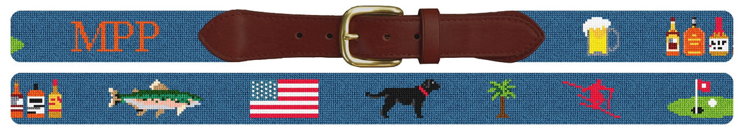 Custom Needlepoint Belt