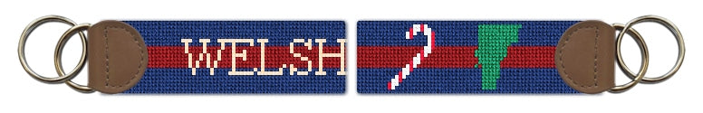 Custom Needlepoint Key Fob