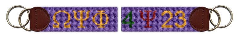 Custom Needlepoint Key Fob