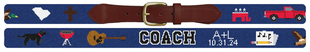Custom Needlepoint Belt