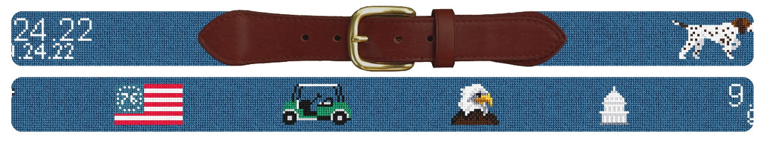 Custom Needlepoint Belt