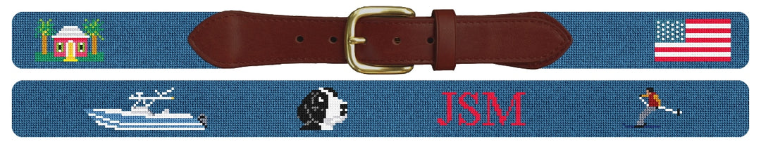 Custom Needlepoint Belt