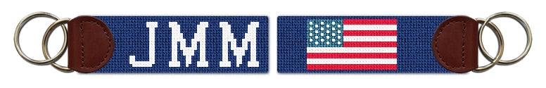 Custom Needlepoint Key Fob