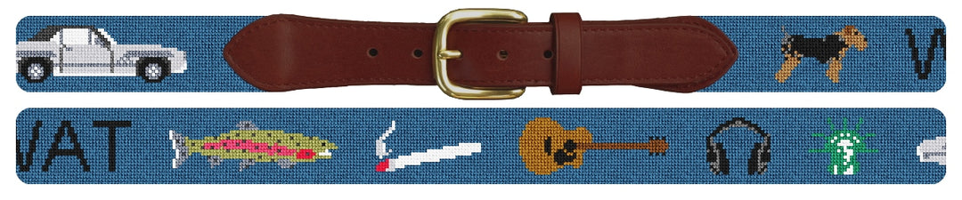 Custom Needlepoint Belt