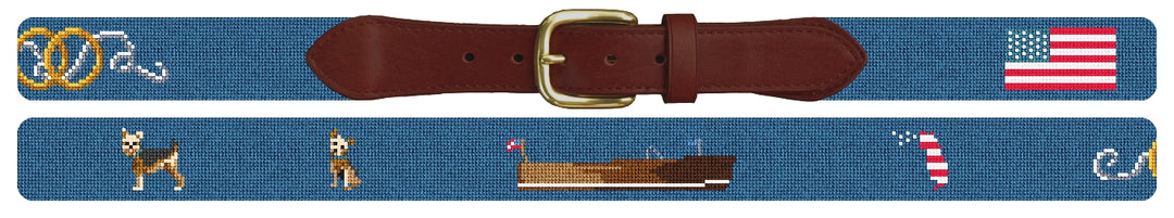 Custom Needlepoint Belt