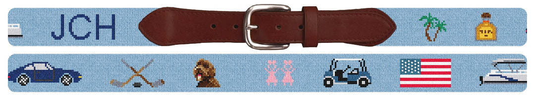 Custom Needlepoint Belt