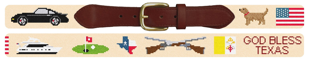 Custom Needlepoint Belt