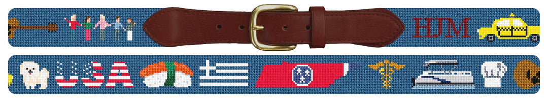 Custom Needlepoint Belt