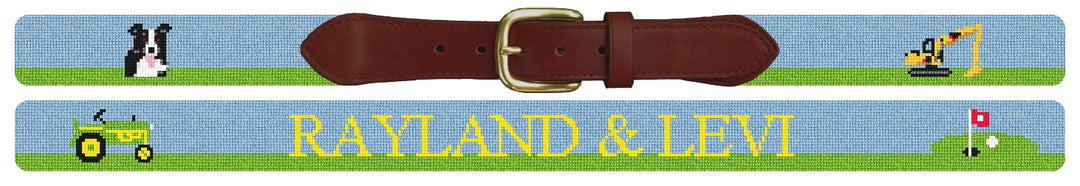 Custom Needlepoint Belt