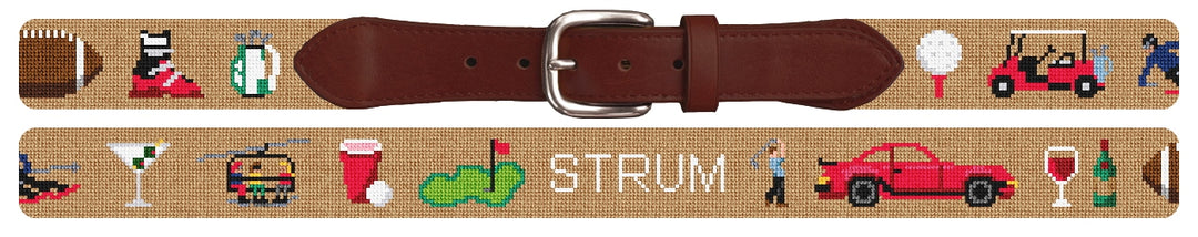 Custom Needlepoint Belt