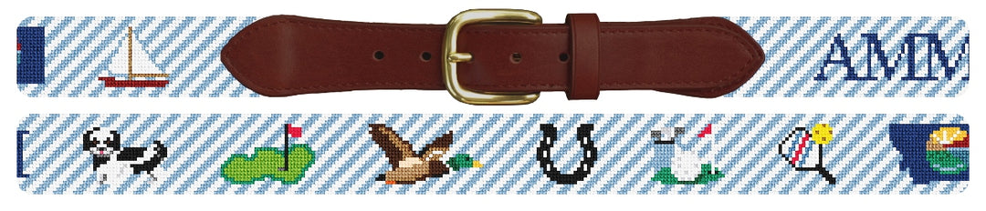 Custom Needlepoint Belt