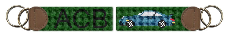 Custom Needlepoint Key Fob