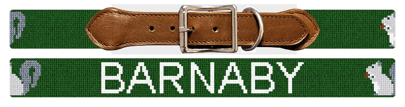 Custom Needlepoint Dog Collar