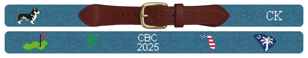 Custom Needlepoint Belt