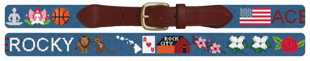 Custom Needlepoint Belt
