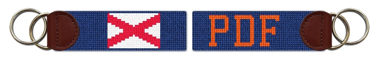 Custom Needlepoint Key Fob
