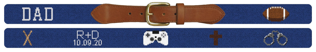 Custom Needlepoint Belt