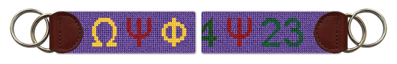 Custom Needlepoint Key Fob
