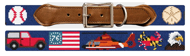 Custom Needlepoint Dog Collar