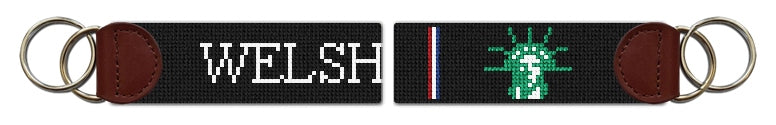 Custom Needlepoint Key Fob