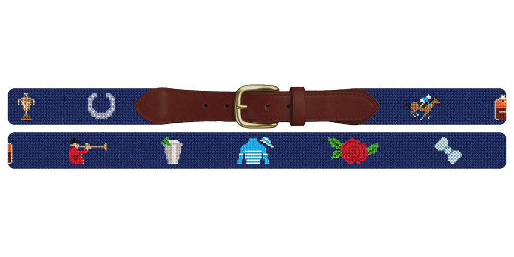 Derby Icons Needlepoint Belt