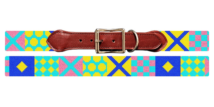 Derby Silks Needlepoint Dog Collar