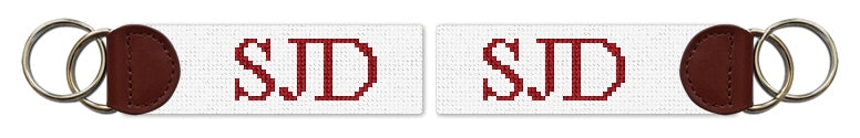 Custom Needlepoint Key Fob