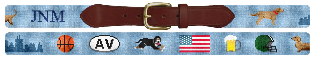 Custom Needlepoint Belt