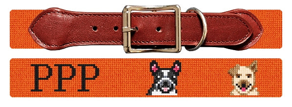 Custom Needlepoint Dog Collar