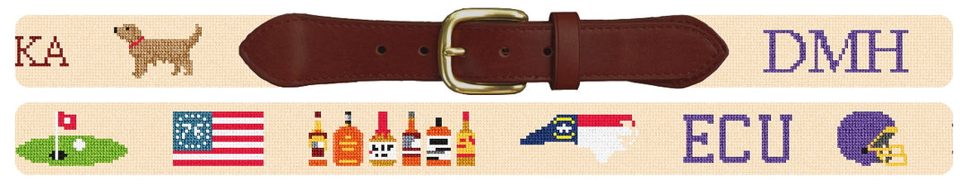 Custom Needlepoint Belt