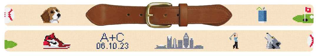 Custom Needlepoint Belt