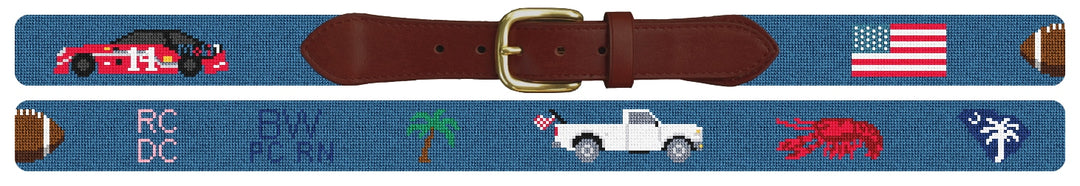 Custom Needlepoint Belt